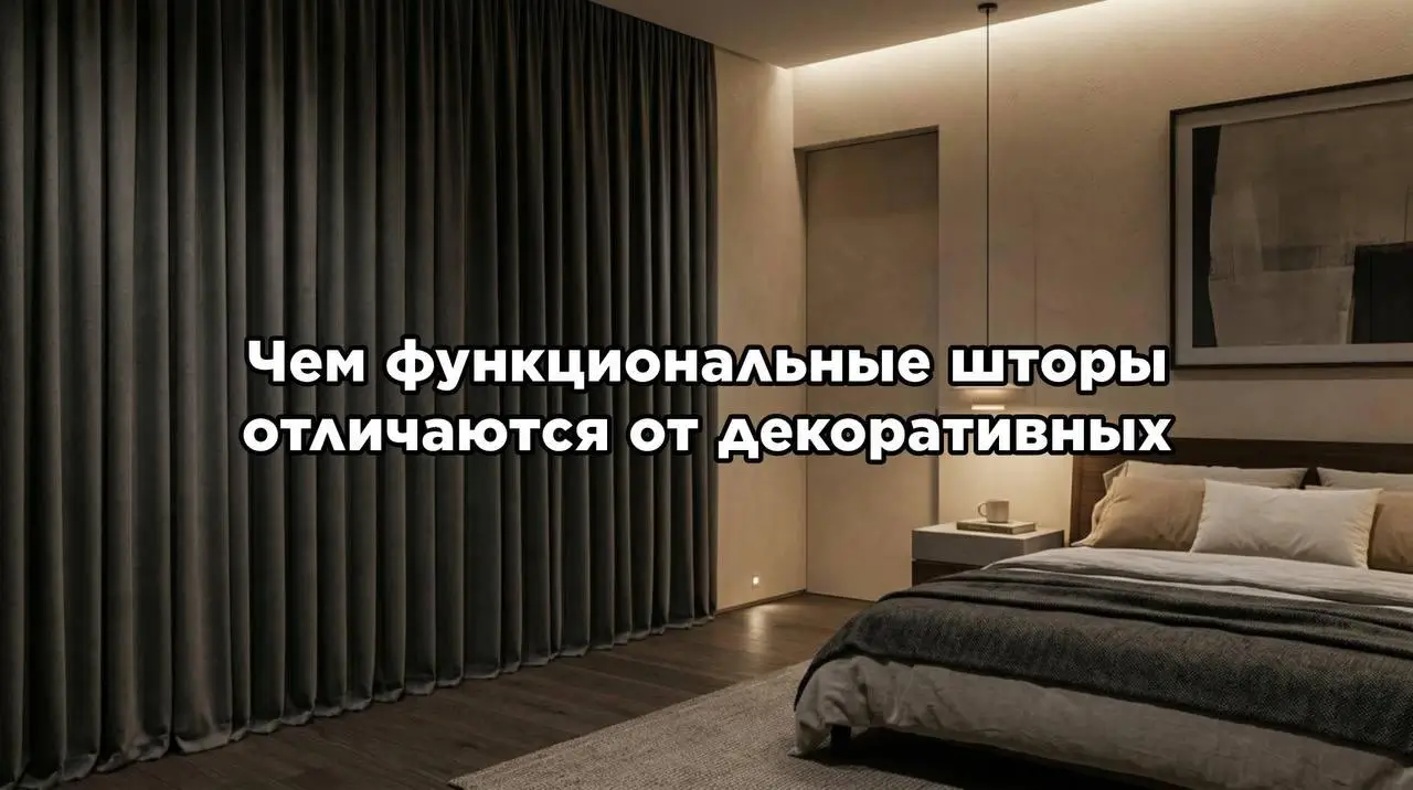 Чем функциональные шторы отличаются от декоративных