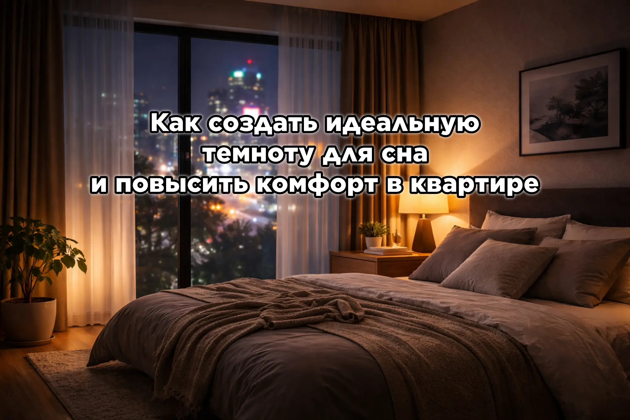 Блэкаут-шторы: как создать идеальную темноту для сна и повысить комфорт в городской квартире