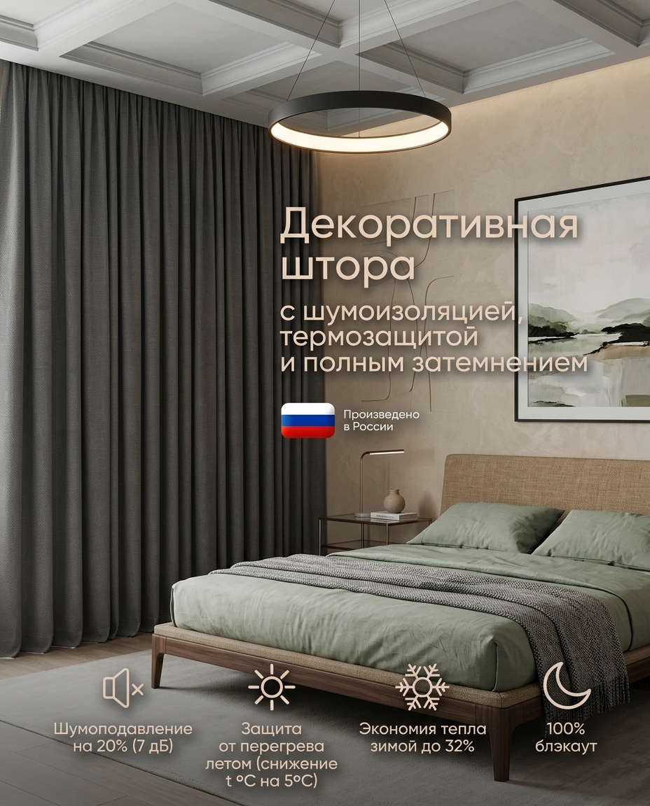 Шумоизоляционная штора Gardista